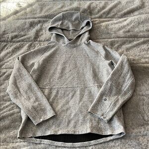 lululemon athletica Textured Gray Hooded Sweater